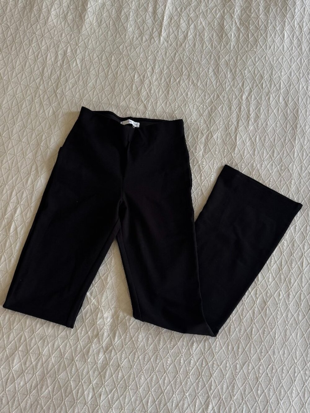 Mango Slim Tailored Pants - Black, Stretch Elastic Waist NWT M